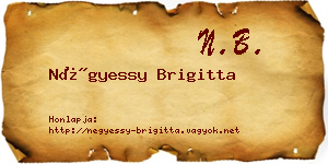 Négyessy Brigitta névjegykártya