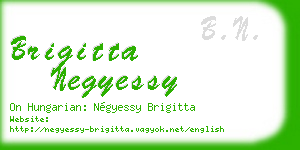 brigitta negyessy business card